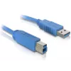USB kabelis DeLOCK 82434 1.8m USB A USB B zils