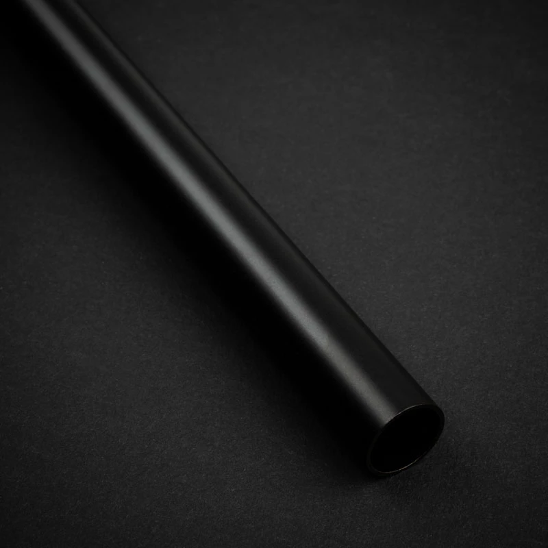 Cieta caurule 14 mm AD, 500 mm — BitsPower Bitspower None Chamfer Brass, ogles melna
