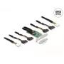 DeLOCK PCI Express 4.0 x16 karte uz 4 x SFF-8639 NVMe - Bifurkācija - Low Profile formas faktors
