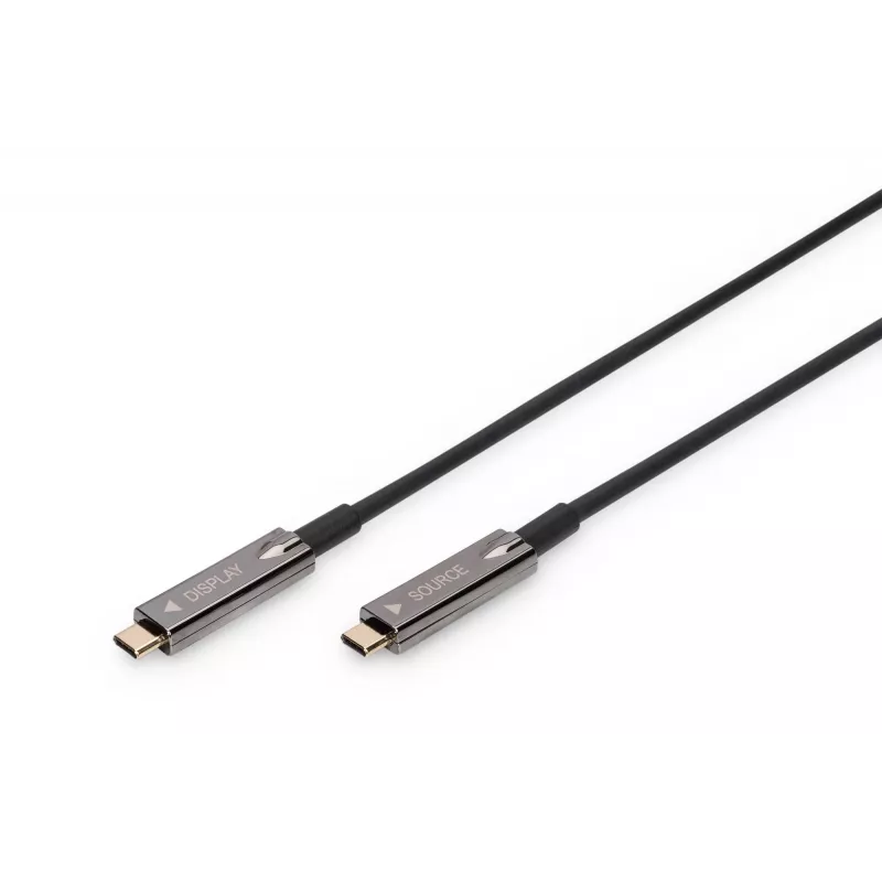 DIGITUS USB-C AOC AV savienojuma kabelis 10m 4