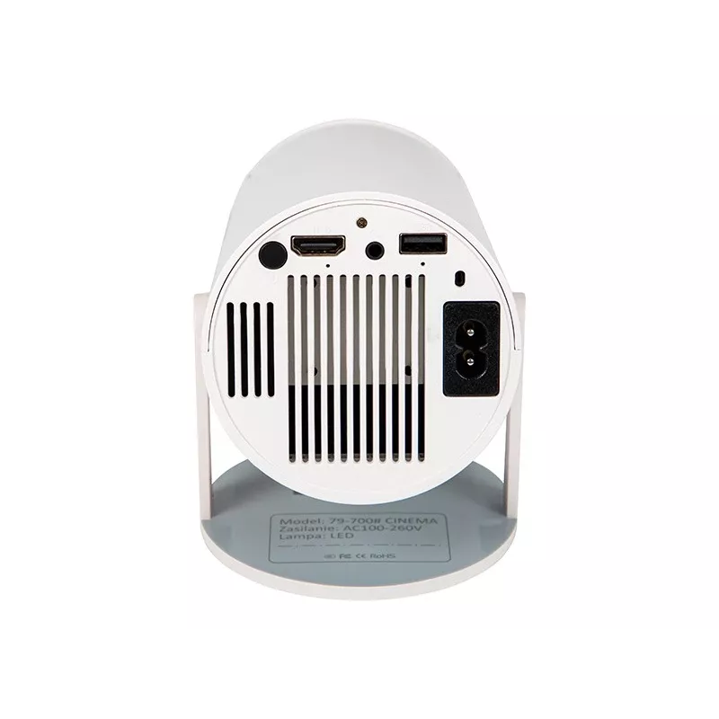 Projektors HY300 Pro LED ar WiFi, tālvadības pulti, Android TV, 130 collas, 4K Full HD