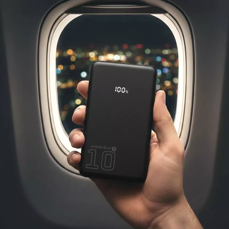 Pārnēsājams ārējais akumulators everActive EB-11QB 10 000 mAh, 2× USB-C 20 W (QC4.0)