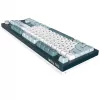 Montech MKey TKL tastatūra spēlēm USB tumši pelēka, gaiši zila, balta