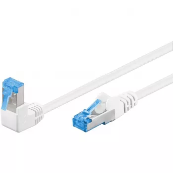 Tīkla komutācijas kabelis GOOBAY 51563 Cat6a S/FTP (S-STP) 0.5 m RJ-45 balts/zils