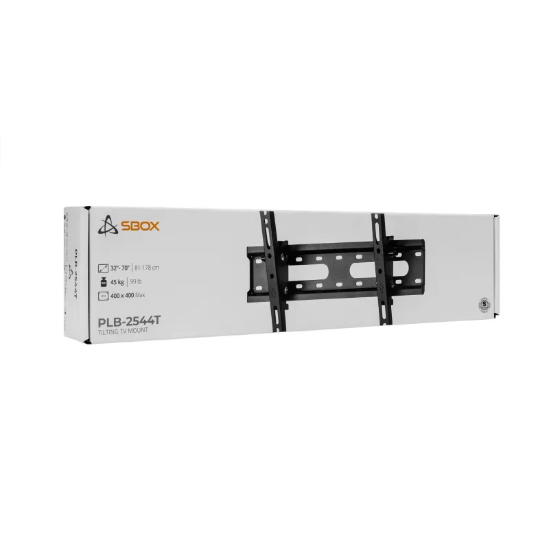 TV stiprinājums SBOX PLB-2544T-2 32–70 collu televizoriem, maks. slodze 45 kg, VESA līdz 400×400