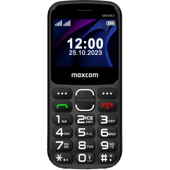 Maxcom Comfort MM443 S ar lādētāju ierna/melns