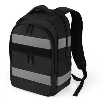DICOTA Hi-Vis V2 mugursoma, melna, 320 x 220 x 455 mm, PET, TPU