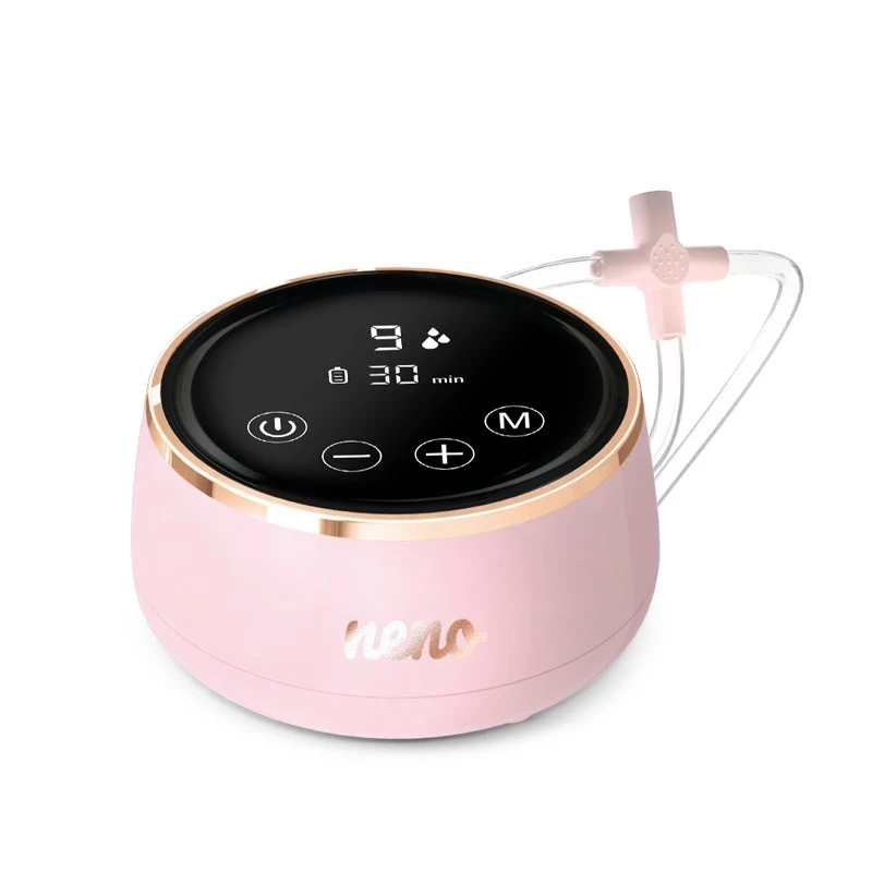 Neno Bella Twin elektriskais krūts sūknis — elektronisks, 150 ml pudelītes, 6 stimulācijas / 9 sūkšanas līmeņi, USB Li‑Ion baterija, rozā/caurspīdīgs