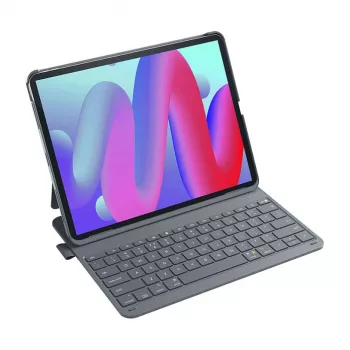 Tastatūra Inateck BK2007 QWERTY Bluetooth pelēka ar skārienpaliktni, bezvadu