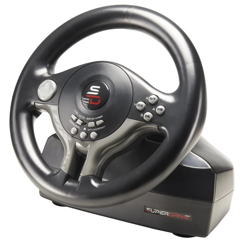 Stūre + pedāļi Subsonic SV200 Melns pelēka USB 180° rotācija