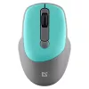 Bezvadu pele DEFENDER Silent Click C Mint 52294 — piemērota abām rokām, 1600 DPI, 2,4 GHz nano USB