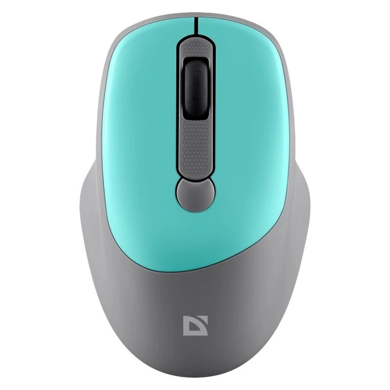 Bezvadu pele DEFENDER Silent Click C Mint 52294 — piemērota abām rokām, 1600 DPI, 2,4 GHz nano USB