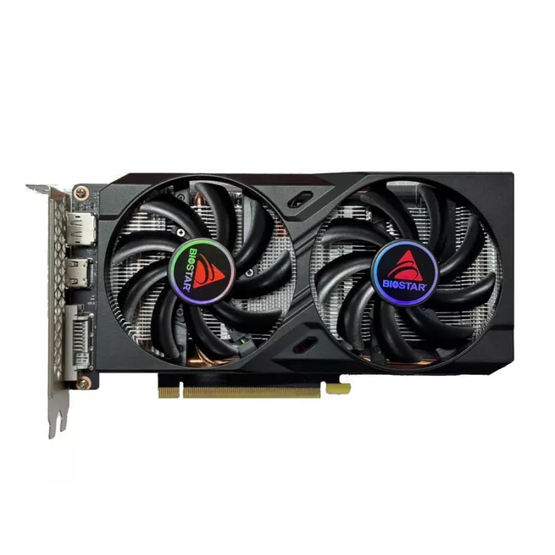 BIOSTAR GeForce GTX 1660 Ti — 6 GB GDDR6, 192-bit, PCIe 3.0, divu ventilatoru grafiskā karte