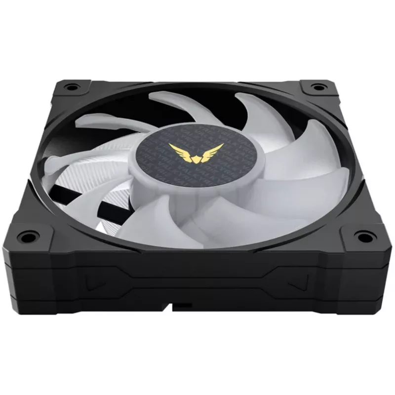 Korpusa ventilators Valkyrie VK-FANB12FB 120mm ARGB, 120×25 mm, PWM saderīgs