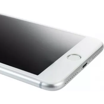 Tucano Tempered Glass 3D - ekrāna aizsargs mobilajam tālrunim - 3D - stikls - rāmja krāsa balta - paredzēts Apple iPhone 7, 8