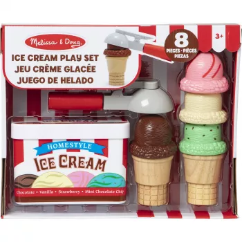 Melissa & Doug Scoop & Stack saldējuma komplekts rotaļu virtuvei