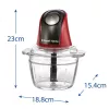 Russell Hobbs 27130-56 elektriskais virtuves smalcinātājs 0,5 L 200 W Melns, Sarkans, Caurspīdīgs