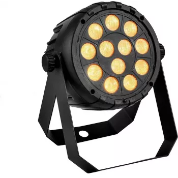 LED PAR gaisma EUROLITE PARty Spot Silent RGB/WW — skatuves PAR lampa, RGB + silti balta
