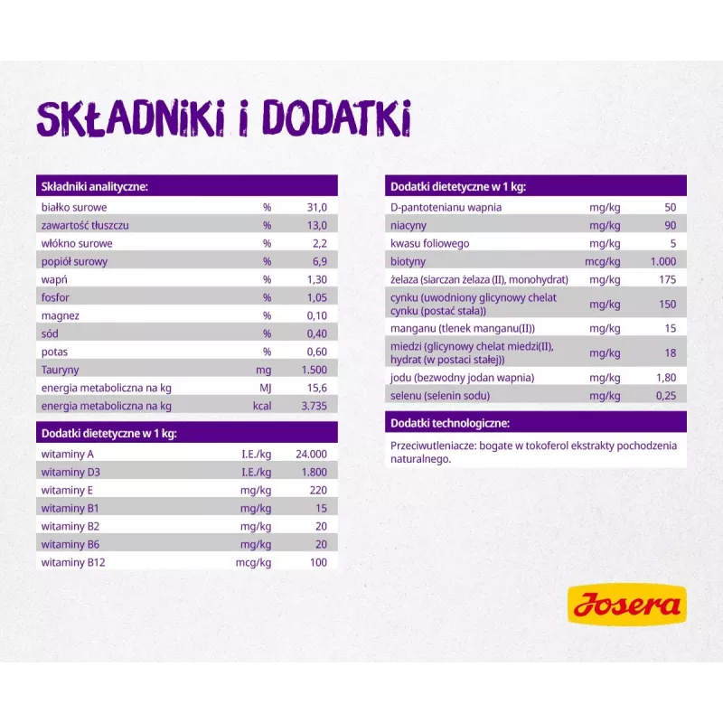 Josera Culinesse kaķu sausā barība 2 kg pieaugušiem putnu gaļas un laša