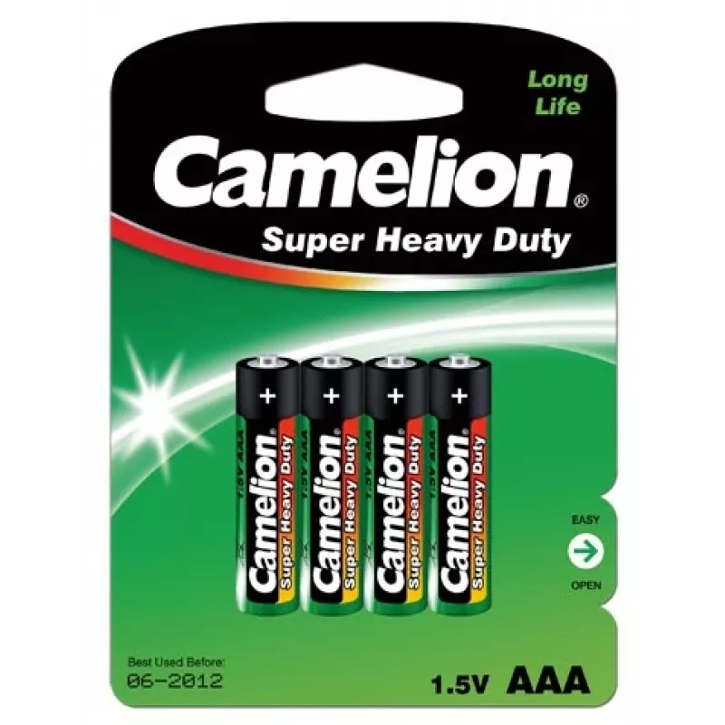 Vienreizlietojamā baterija Camelion R03P-BP4G AAA Cinka-oglekļa