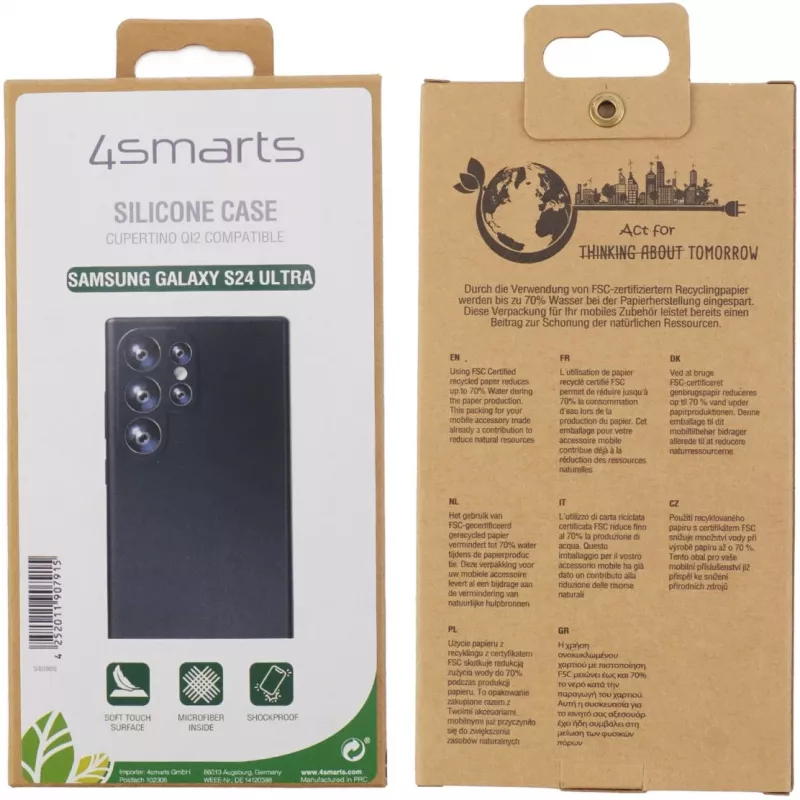 Cover 4smarts Galaxy S24 Ultra 17.3 cm 6.8 inch Melns