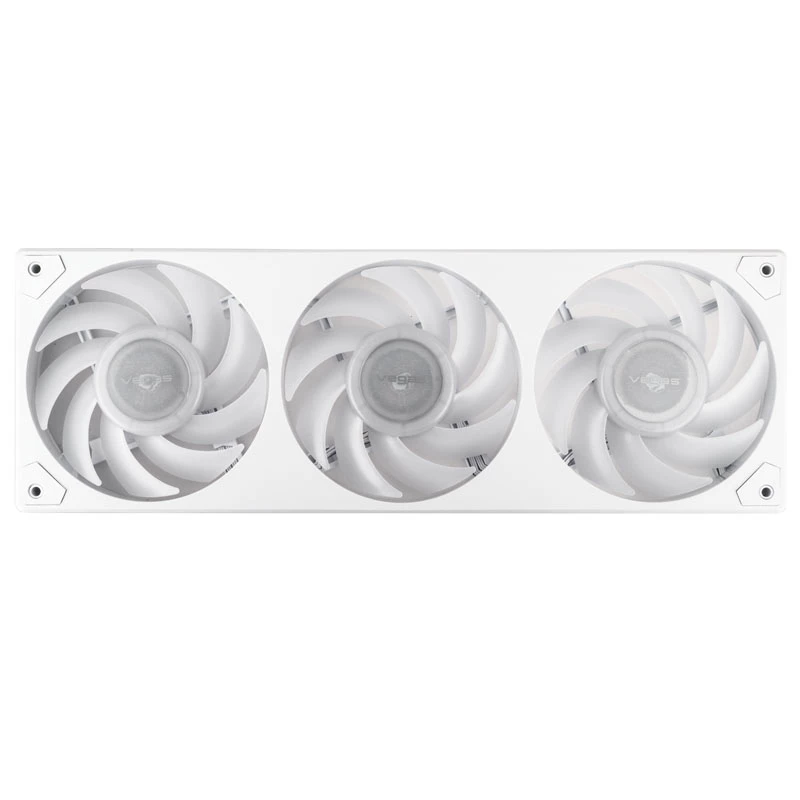 AKASA Vegas A36 120mm ARGB korpusa ventilatori - balti (3 gab. komplekts)