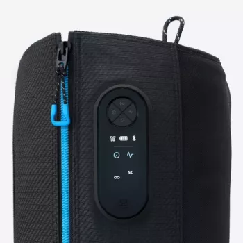 Kāju masieris Therabody RecoveryAir Melns — kompresijas masāža, 4 programmas, Bluetooth, 240 min akumulators