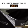 Qoltec 90W GaN Super Fast SLIM sienas lādētājs | XP | 5-20V | 4.5A | USB-C 3.1 | Portatīvais dators | MacBook | Viedtālrunis | + kabelis