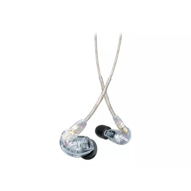 Shure SE215 Pro austiņas ar vadu, iekšējās, skatuves/studijas, caurspīdīgas