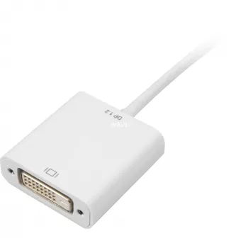 Sharkoon kabeļa adapteris mini DisplayPort — DVI 15cm balts