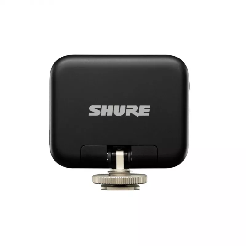 Bezvadu uztvērējs ar kameras stiprinājumu Shure MV-R-Z6 — 50–20000 Hz, 30 m diapazons, 12–15 V, 308×101×38 mm, 0,429 kg, melns