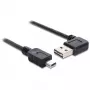 USB kabelis DeLOCK 85175 USB 2.0 0,5 m USB A Mini-USB B melns