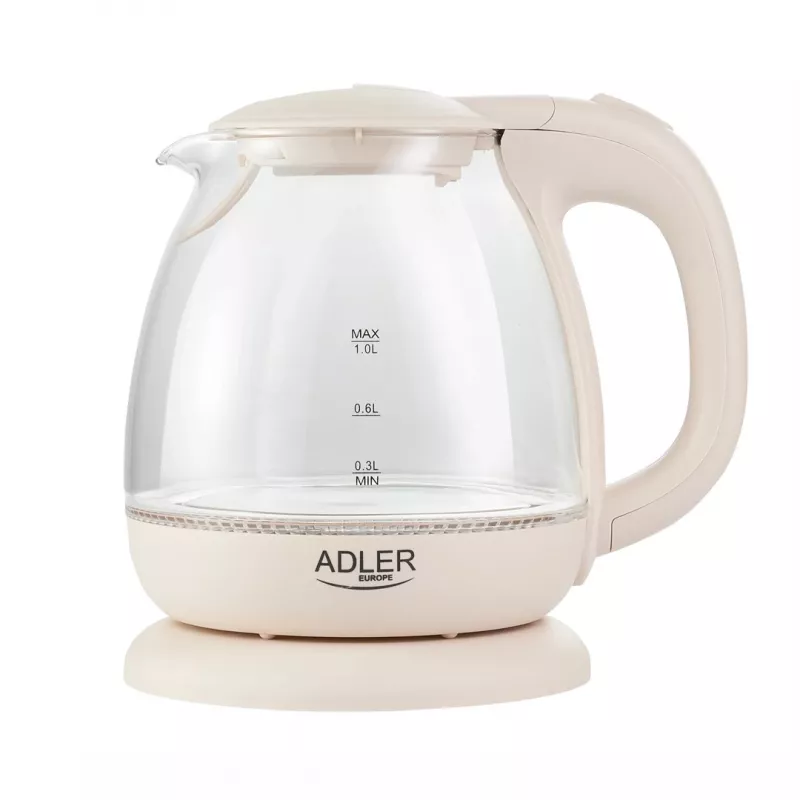 Elektriskā tējkanna Adler AD 1283C 1 L 900 W krēmkrāsā