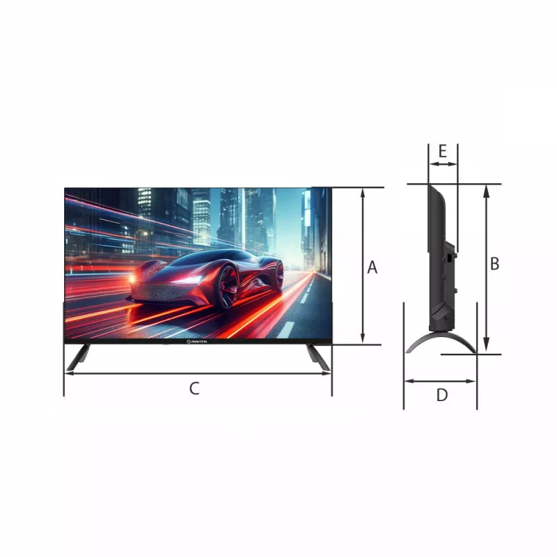 TV Manta 32LHA123E 32 collu HD LCD 1366 x 768