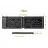 Bluetooth 3.0 salokāma bezvadu tastatūra