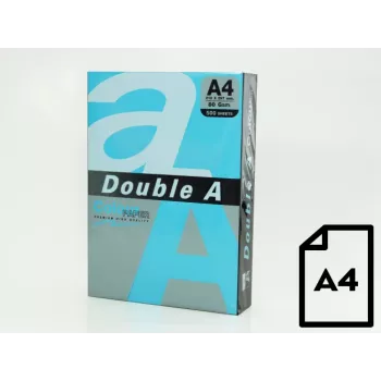 Krāsu papīrs Double A, 80g, A4, 500 loksnes, Tumši zils