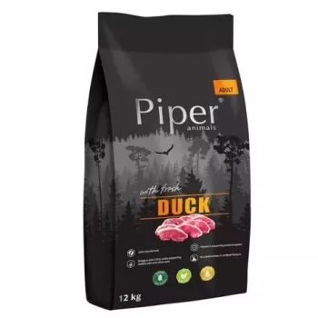 Sausā suņu barība Dolina Noteci Piper Animals ar pīli 12 kg — pieaugušiem, visu šķirņu izmēriem, 27% proteīna, 16% tauku