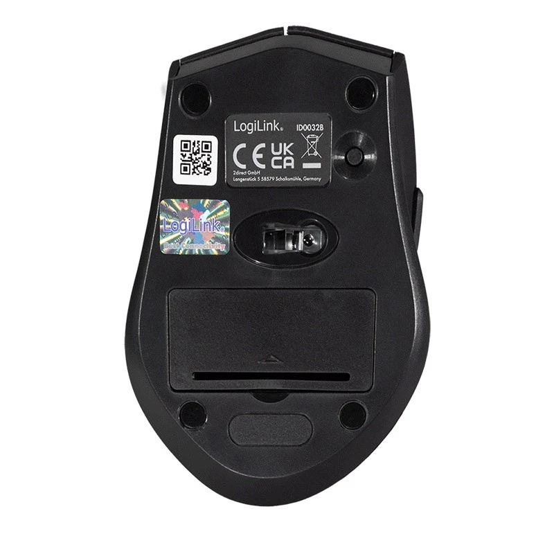 Logilink bezvadu pele BT5.0, ergonomiska, melna