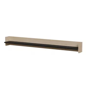 Cama Shelf PORTO 150x18x16.5 ozols/melns