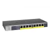 NETGEAR GS108PP Nepārvaldāms Gigabitu Ethernet (10/100/1000) Power over Ethernet (PoE) Melns