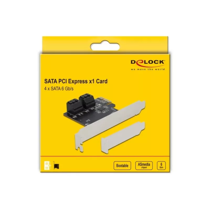 SATA PCI Express x1 karte DeLOCK 90010 zema profila formas faktors