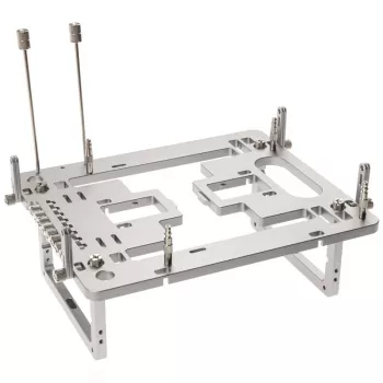 Mini stenda korpusa Streacom BC1 Mini V2 sudraba — kompakts atvērta rāmja šasija