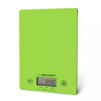 Esperanza EKS002G kitchen scale Elektroniskā virtuves svari Zaļa, Dzeltena Galdvirsma Taisnstūris