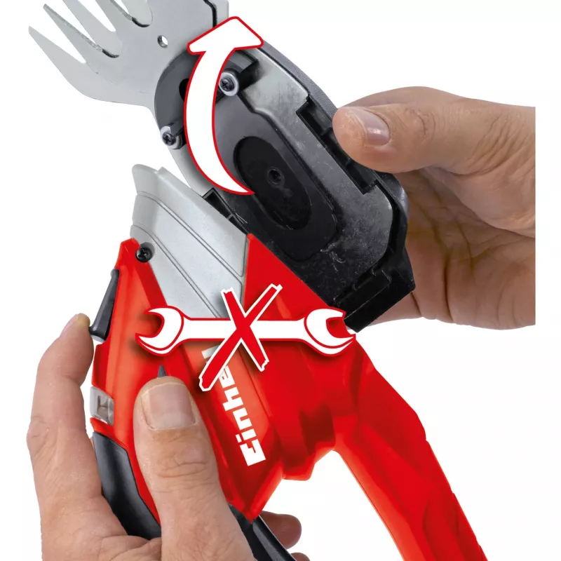 Einhell GE-CG 12 Li bezvada zāles šķēres 12 V litija jonu (Li-Ion) melnas, sarkanas, sudrabotas