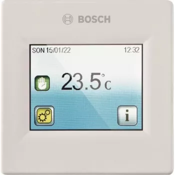 Telpas temperatūras regulators Bosch C-IR 20 (modelis 7738343177) — pie sienas stiprināms termostats apkures sistēmām