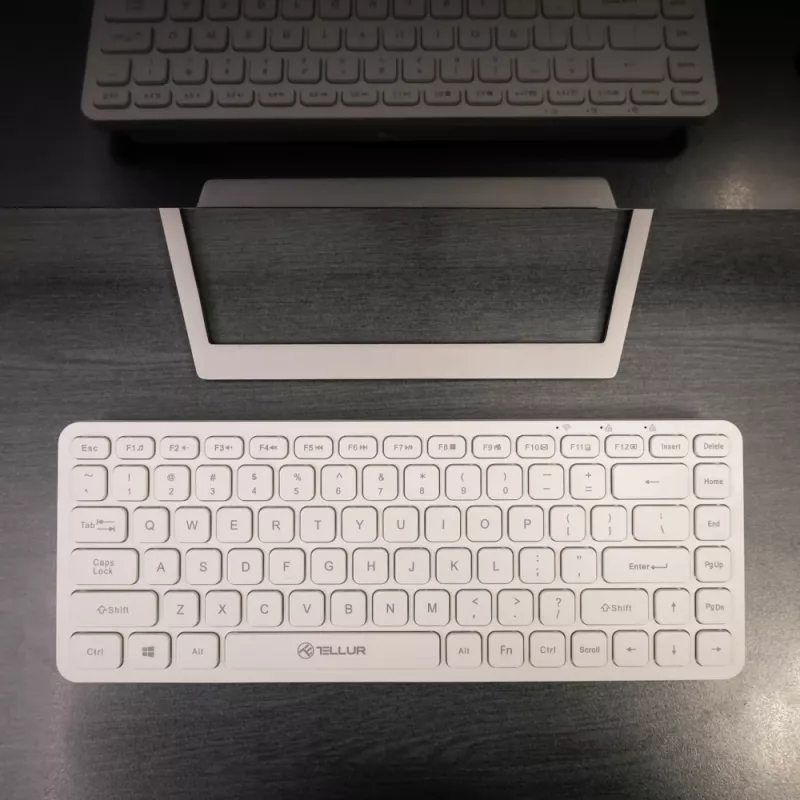 Bezvadu tastatūra Tellur TLL491241 Mini Balta — kompakts izkārtojums, bezvadu savienojums