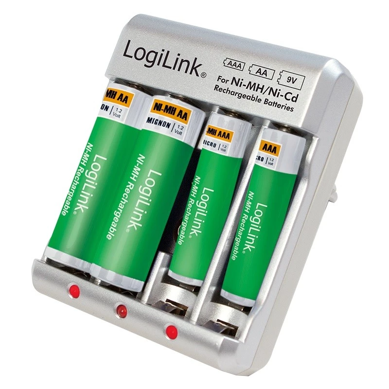 Akumulatora lādētājs Ni-MH / Ni-Cd AA / AAA / 9V