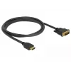 Video kabeļa adapteris DeLOCK 85653 1,5 m HDMI Type A DVI melns