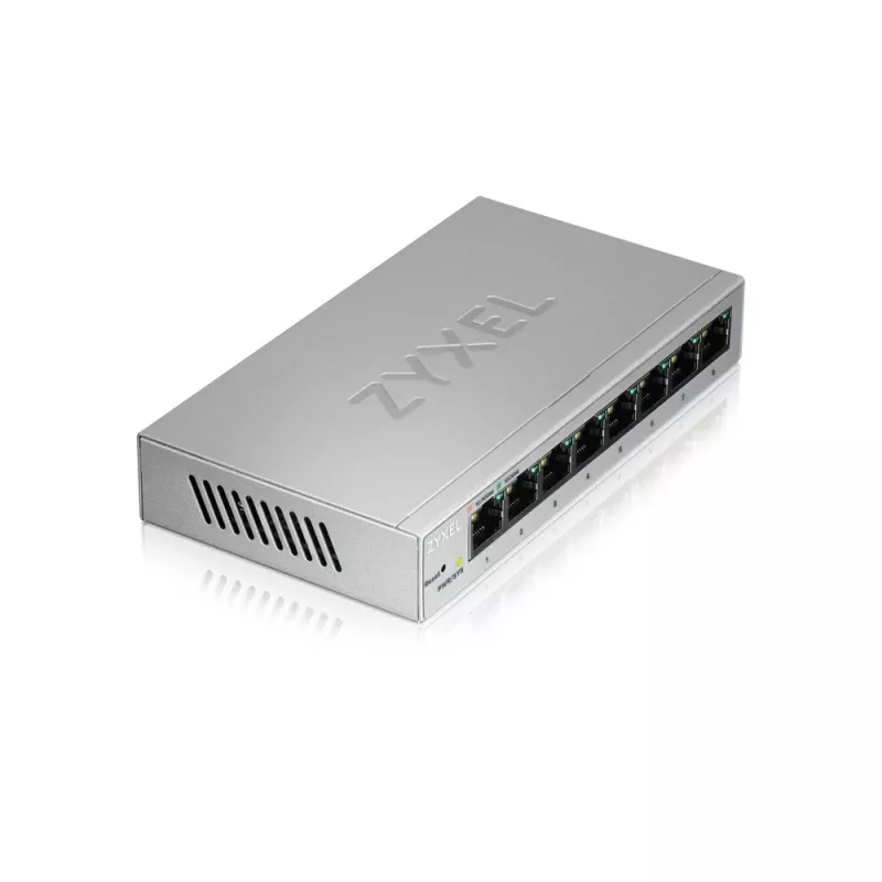 Zyxel GS1200-8 Pārvaldāms Gigabitu Ethernet (10/100/1000) Sudraba