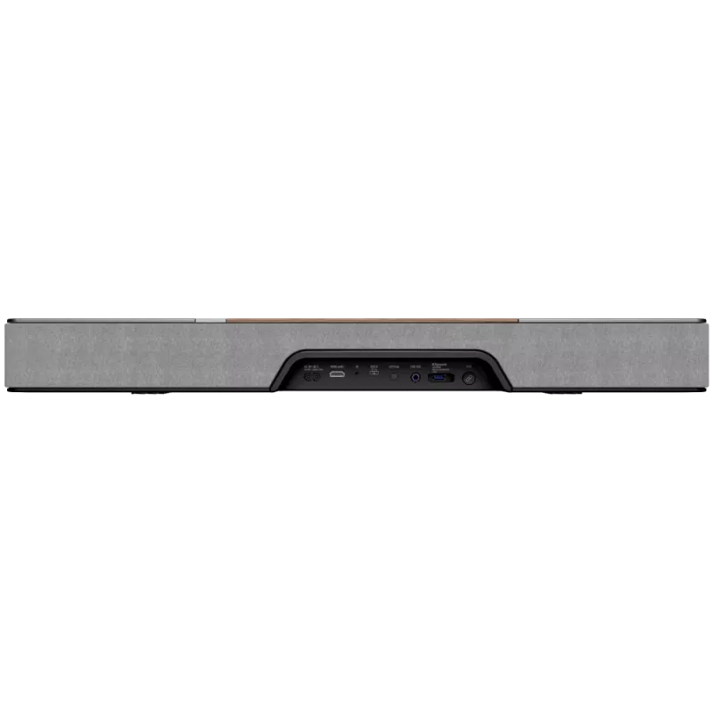 Soundbar KLIPSCH Flexus CORE 100 — 2.1 kanāli, 100 W, iebūvēts zemfrekvenču skaļrunis, pelēks/valriekstkoks
